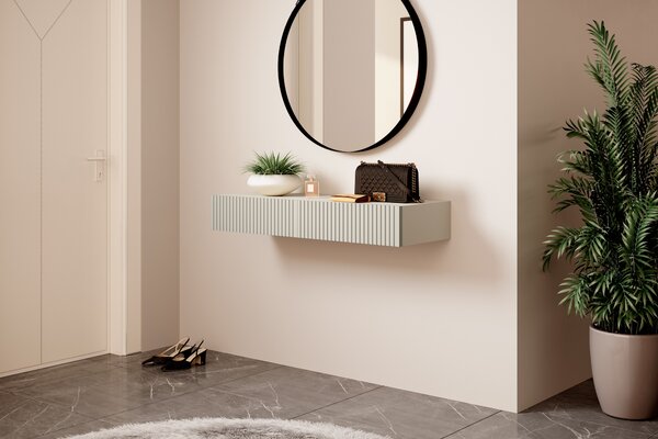 Toaletka wisząca Nicole 100 cm z szufladami - kaszmir / kaszmir mat
