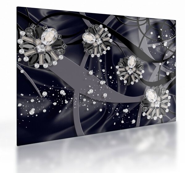 Obraz na szkle - Diamenty w pomieszczeniu (70x50 cm)