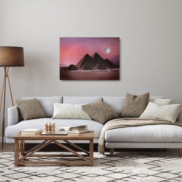 Obraz na szkle - Piramidy w Gizie, Egipt (70x50 cm)