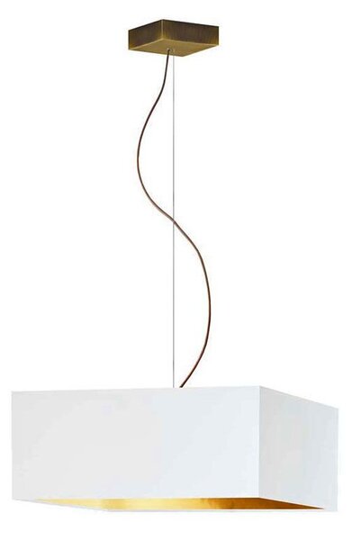 Kwadratowa lampa wisząca ze złotym stelażem - EX363-Sangriv - 5 kolorów