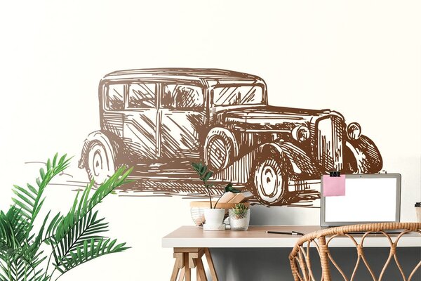 Tapeta retro samochód wyścigowy