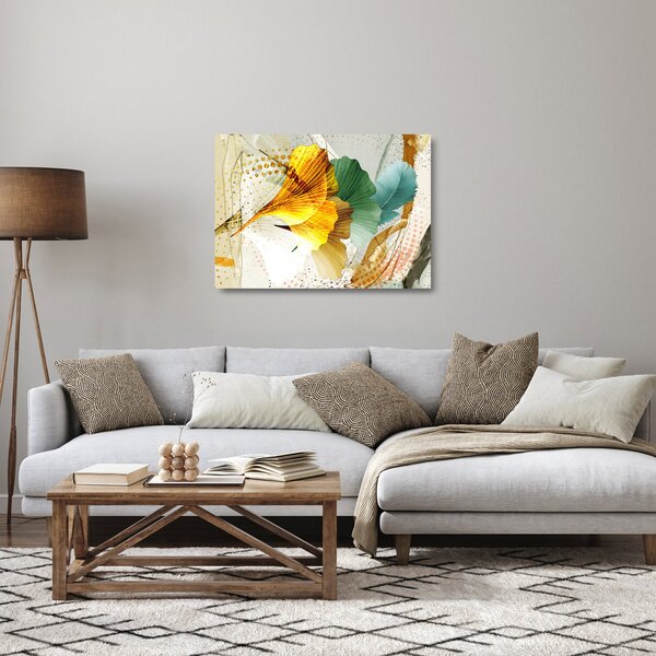 Obraz na szkle - Liście (70x50 cm)