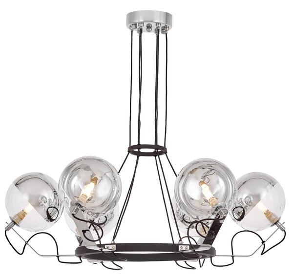 NOWOCZESNA LAMPA WISZĄCA CZARNA MARSEO W6