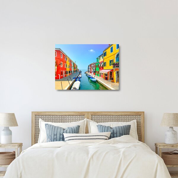 Obraz na szkle - Wyspa Burano, Wenecja, Włochy (70x50 cm)