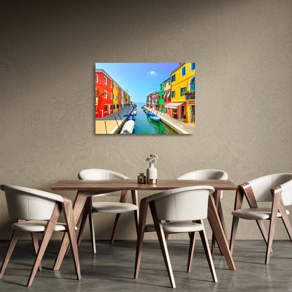 Obraz na szkle - Wyspa Burano, Wenecja, Włochy (70x50 cm)