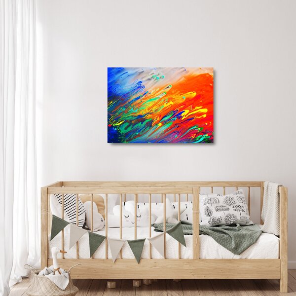 Obraz na szkle - Kolorowa abstrakcja (70x50 cm)
