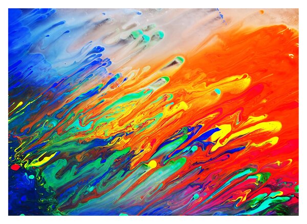 Obraz na szkle - Kolorowa abstrakcja (70x50 cm)
