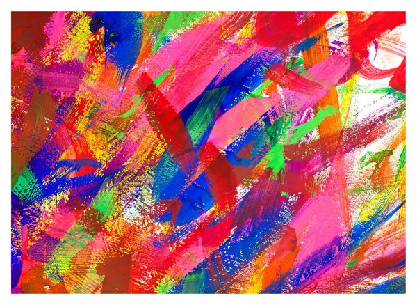 Obraz na szkle - Kolorowa abstrakcja (70x50 cm)