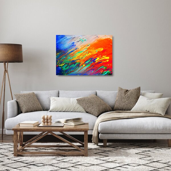 Obraz na szkle - Kolorowa abstrakcja (70x50 cm)