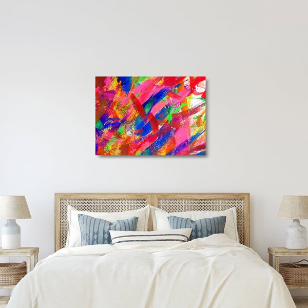 Obraz na szkle - Kolorowa abstrakcja (70x50 cm)