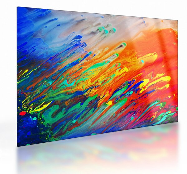 Obraz na szkle - Kolorowa abstrakcja (70x50 cm)
