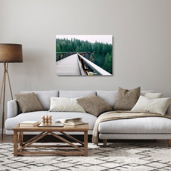 Obraz na szkle - Most do wierzchołków drzew (70x50 cm)