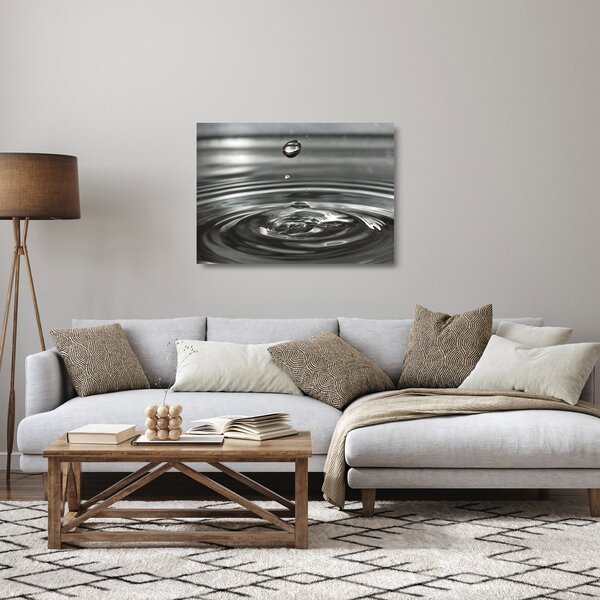 Obraz na szkle kropli wody (70x50 cm)