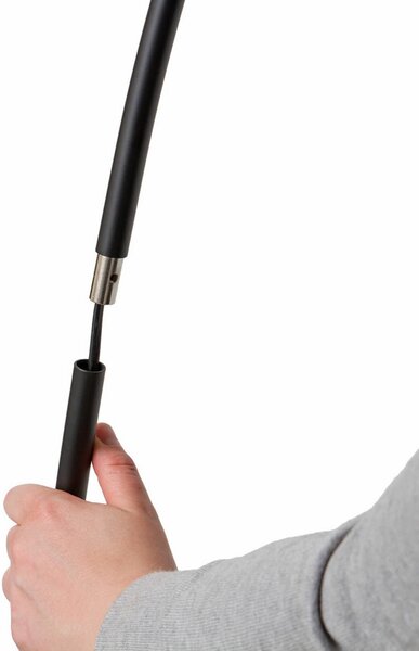 Lampa stojąca LED DANUA Lindby, możliwość ściemniania, czarny, biuro, metal, nowoczesny
