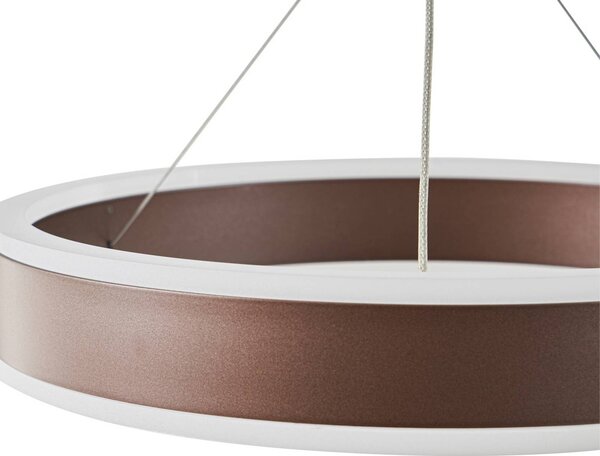 Lampa wisząca Kolo Lucande, możliwość ściemniania, brązowy / rdzawy, salon / jadalnia, nowoczesny