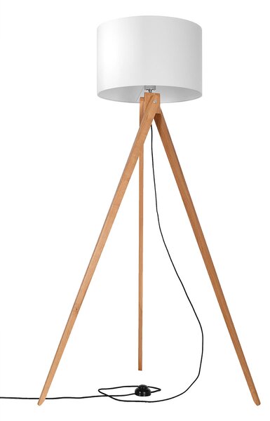 Skandynawska lampa stojąca z drewna - EX575-Legni