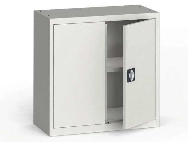 Szafa metalowa, 800 x 800 x 400 mm, 1 półka, szara/szara