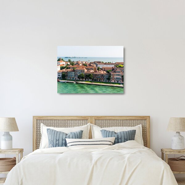 Obraz na szkle - Widok miasta z lotu ptaka (70x50 cm)
