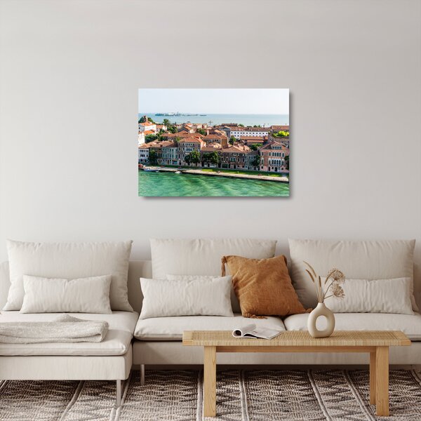 Obraz na szkle - Widok miasta z lotu ptaka (70x50 cm)