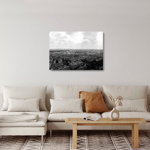Obraz na szkle - Dachy domów w Paryżu (70x50 cm)
