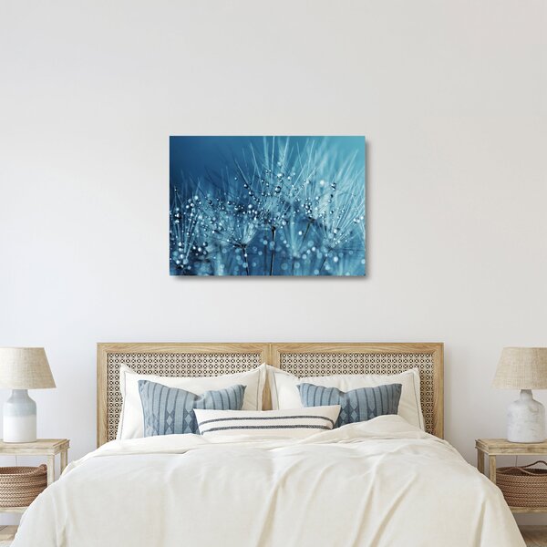 Obraz na szkle - Krople rosy (70x50 cm)