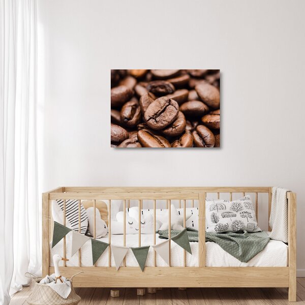 Obraz na szkle ziaren kawy (70x50 cm)
