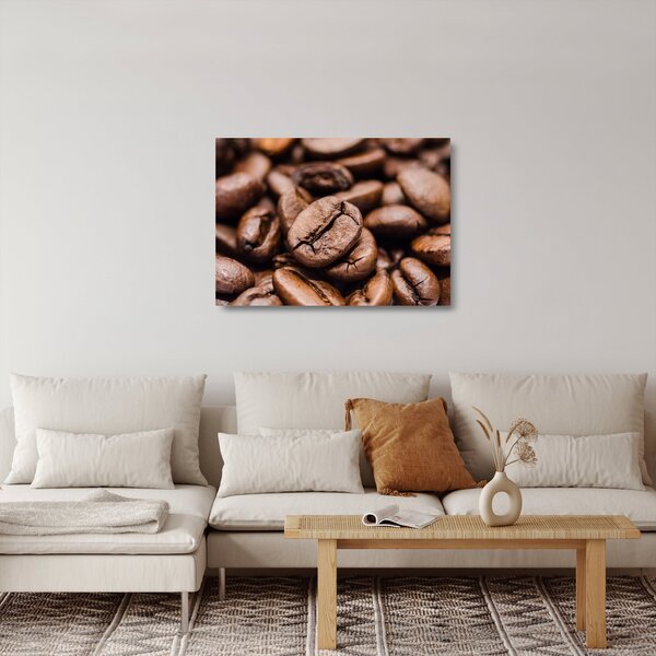 Obraz na szkle ziaren kawy (70x50 cm)