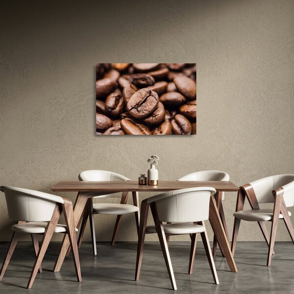 Obraz na szkle ziaren kawy (70x50 cm)