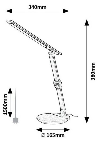 Rabalux 74198 smart lampa stołowa LED Isak, czarny