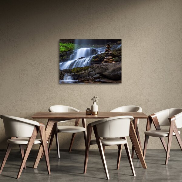 Obraz na szkle wodospadu (70x50 cm)