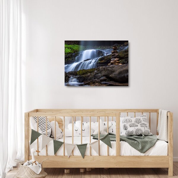 Obraz na szkle wodospadu (70x50 cm)