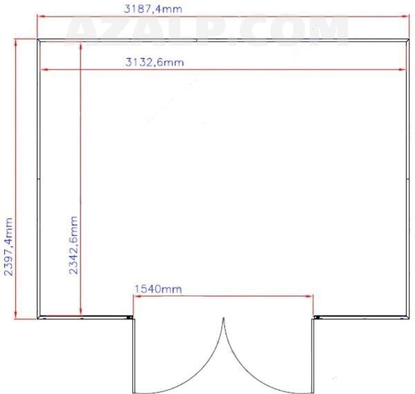 Woodside Domek ogrodowy 8 m² + konstrukcja podłogowa, winylowy, beżowy DURAMAX 30214
