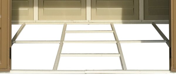 Woodside Domek ogrodowy 8 m² + konstrukcja podłogowa, winylowy, beżowy DURAMAX 30214