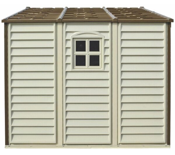 Woodside Domek ogrodowy 8 m² + konstrukcja podłogowa, winylowy, beżowy DURAMAX 30214