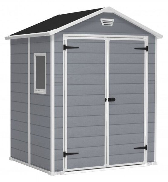 Manor Domek ogrodowy 6x5 DD, 185 x 226 x 152 cm, szary KETER 17194151
