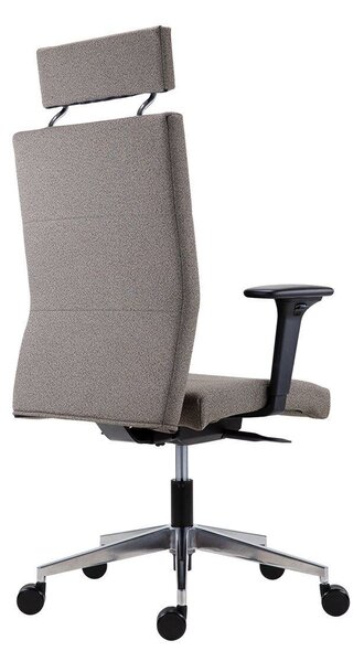 Fotel biurowy Vertika PDH - czarny - nośność 160 kg Antares