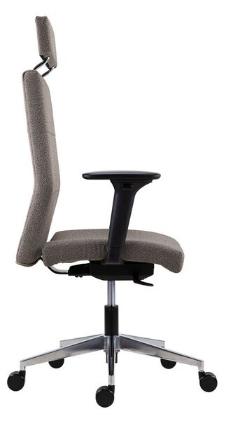 Fotel biurowy Vertika PDH - czarny - nośność 160 kg Antares