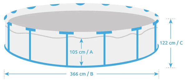 Basen Florida 3,66 x 1,22 m bez akcesoriów MARIMEX 10340193