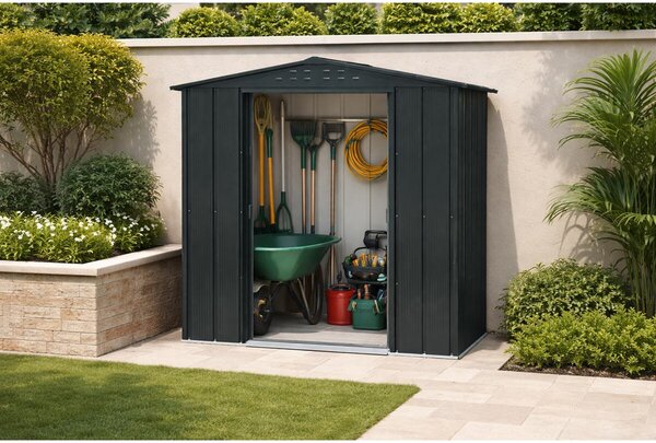 Riverton Top Domek ogrodowy 2,5 m² + profile podłogowe, antracyt DURAMAX 50013