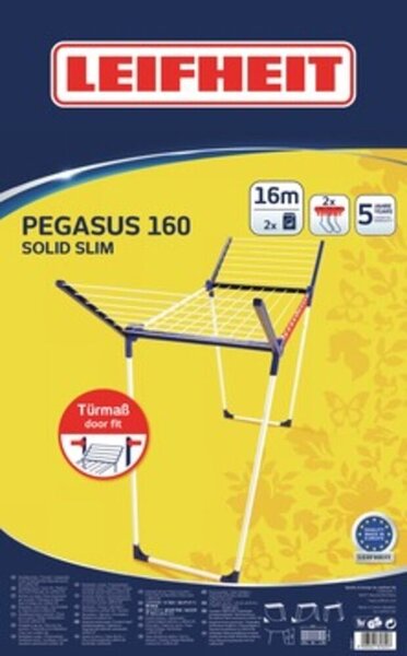 Rozkładana suszarka stojąca PEGASUS 160 Solid Slim LEIFHEIT 81620