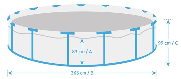 Florida Basen 3,66 x 0,99 m bez akcesoriów, rattan MARIMEX 10340213