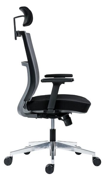 Krzesło biurowe NEXT PDH ALU czarne Antares Z92900010