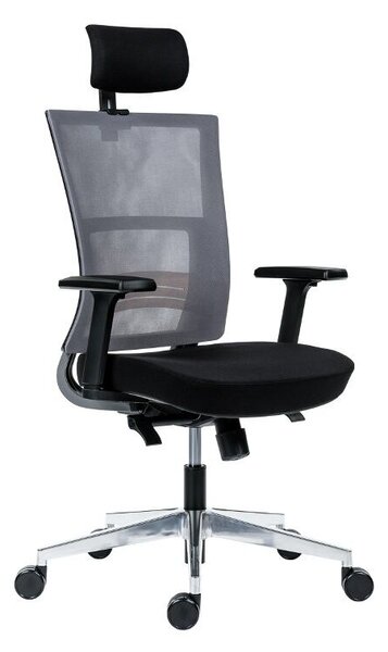 Krzesło biurowe NEXT PDH ALU czarne Antares Z92900010