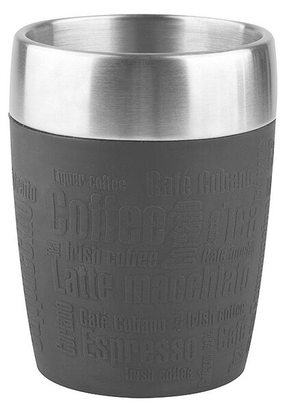 Travel Cup termiczny kubek podróżny 0,2 l - czarny/stalowy TEFAL K3081314