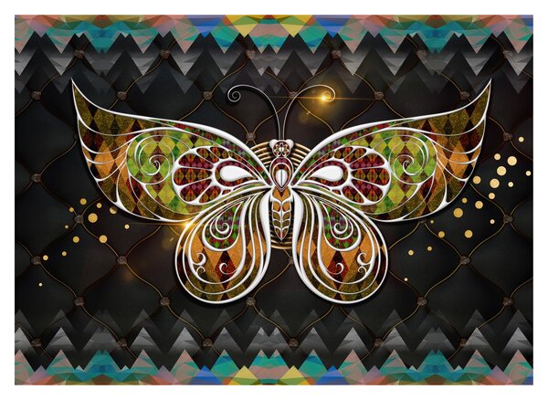 Obraz na szkle - Magiczny motyl (70x50 cm)