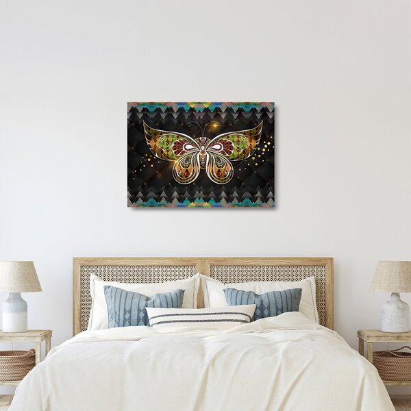 Obraz na szkle - Magiczny motyl (70x50 cm)