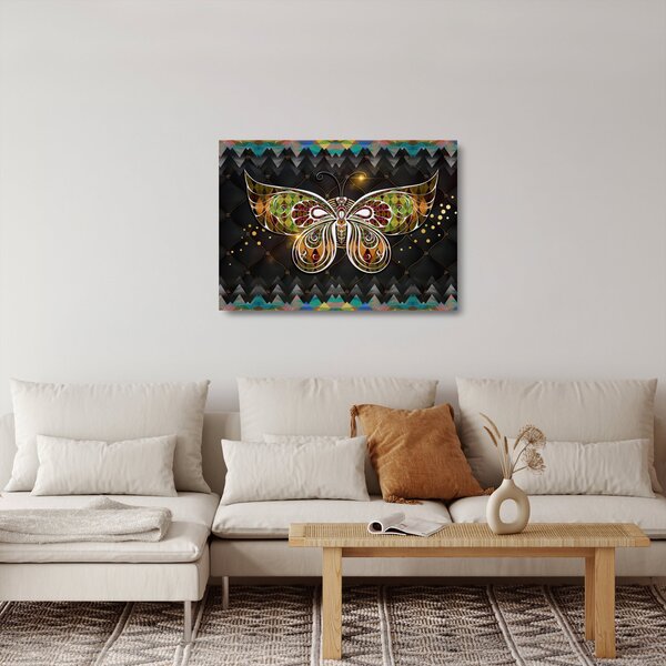 Obraz na szkle - Magiczny motyl (70x50 cm)