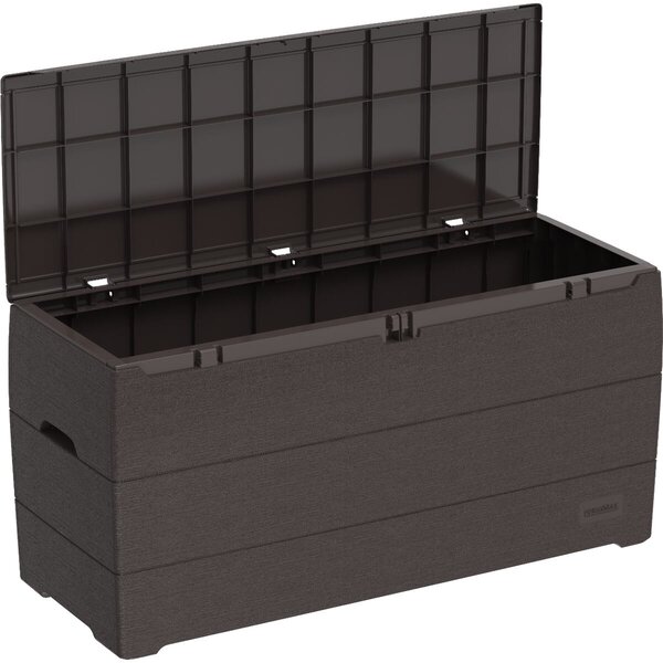 Durabox Plastikowy ogrodowy pojemnik do przechowywania 270 l, 117 x 45 x 56 cm, brązowy DURAMAX 8660