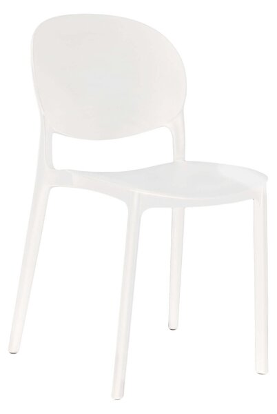 MebleMWM Krzesła z polipropylenu RAWA 3879 | Biały | 4 sztuki
