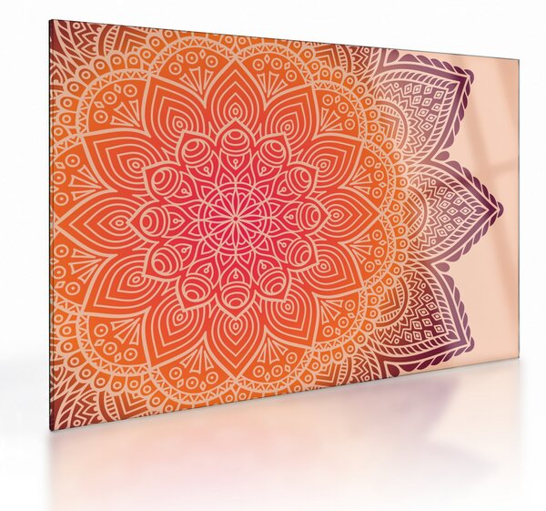 Obraz na szkle - Mandala sztuka (70x50 cm)